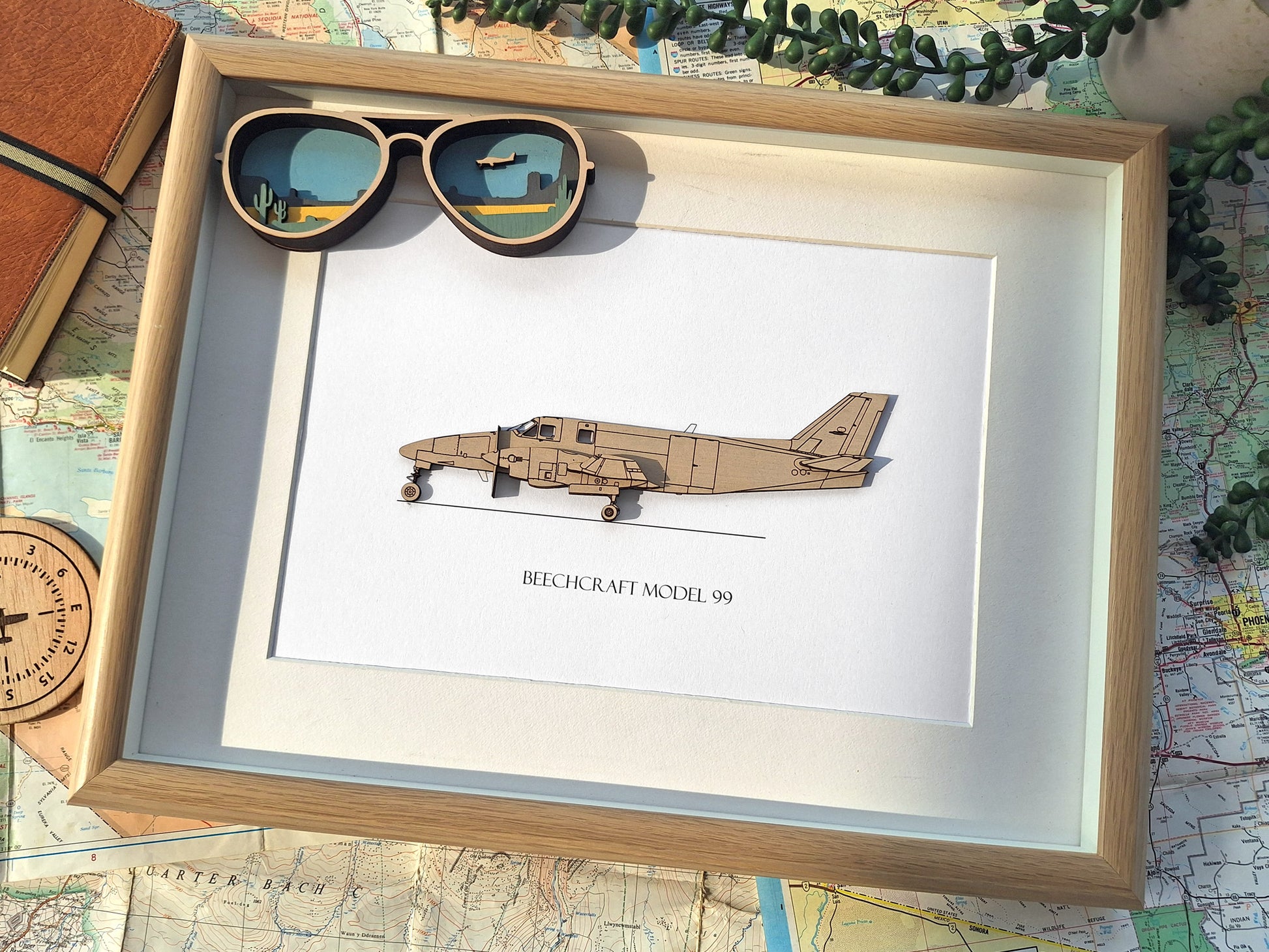 Beechcraft BE99 blueprint art