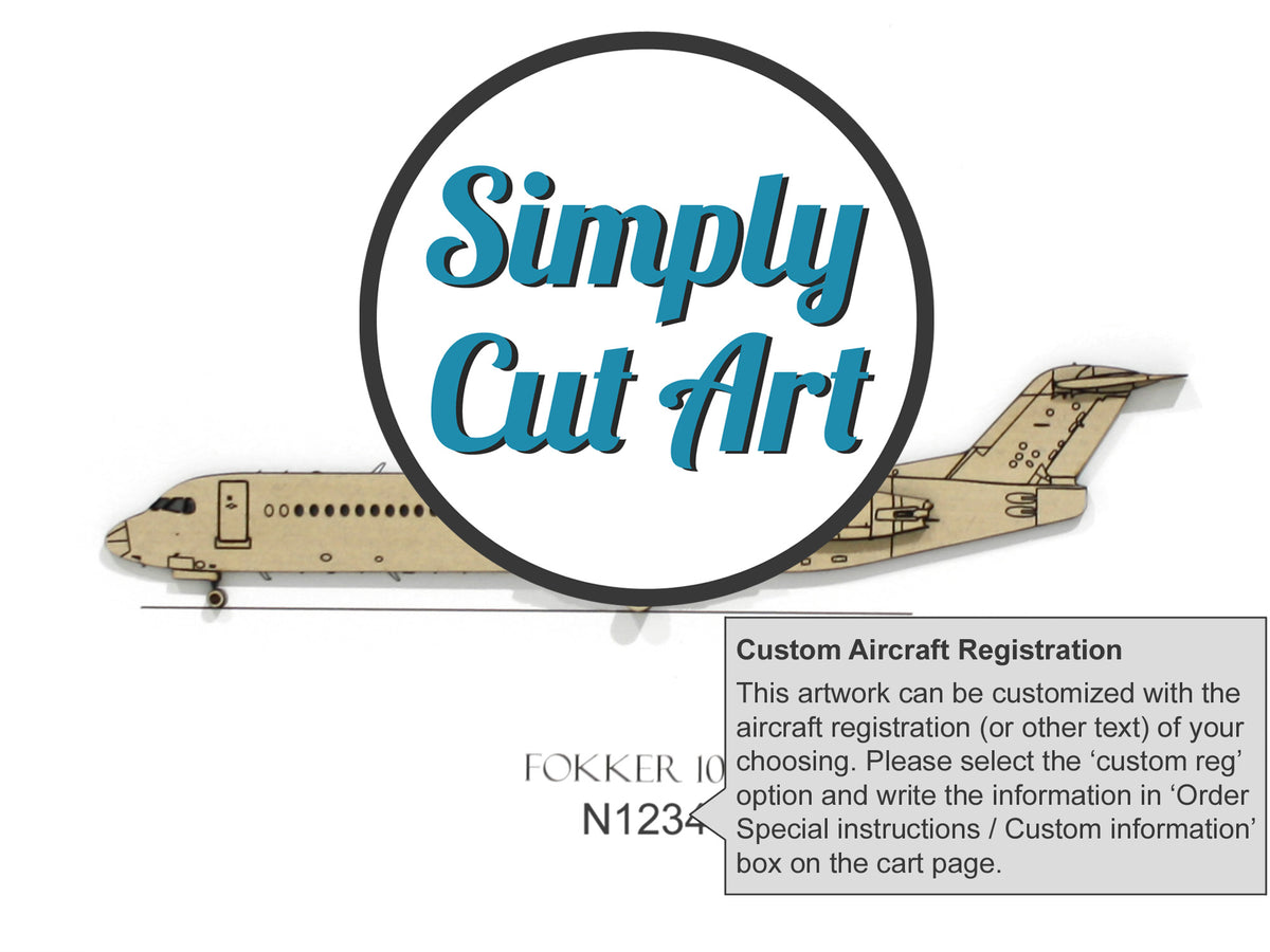 Arte aeronáutico del Fokker 100
