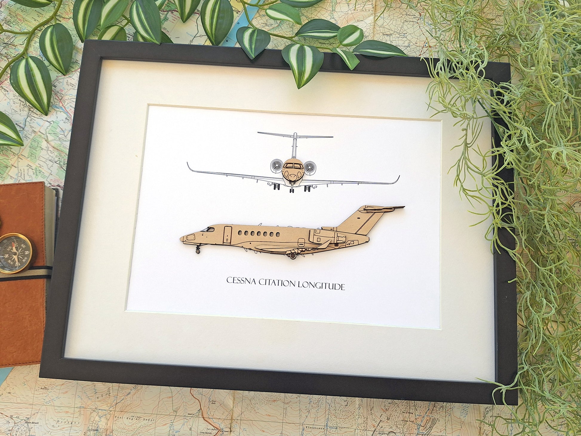 Cessna Citation Longitude blueprint art