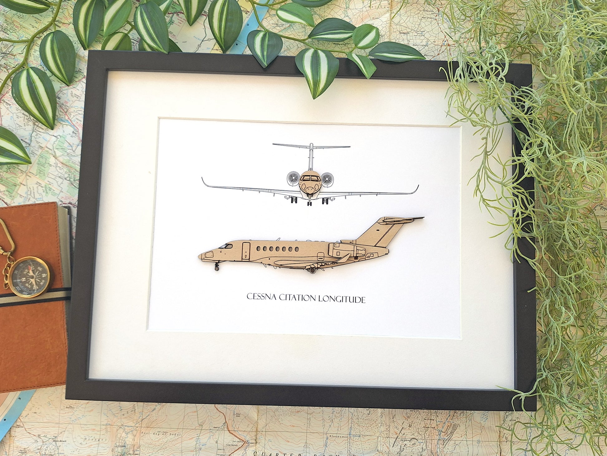 Cessna Citation Longitude aircraft art