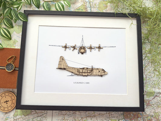 Lockheed C-130H aviation art