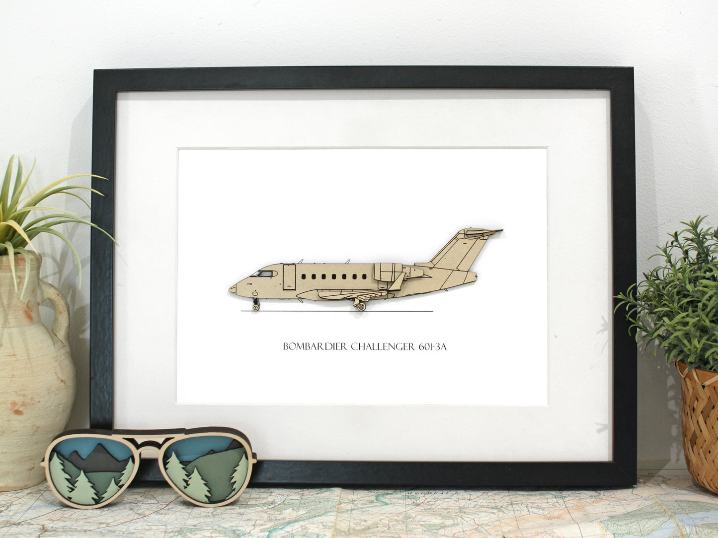 Bombardier Challenger 601-3A aviation art