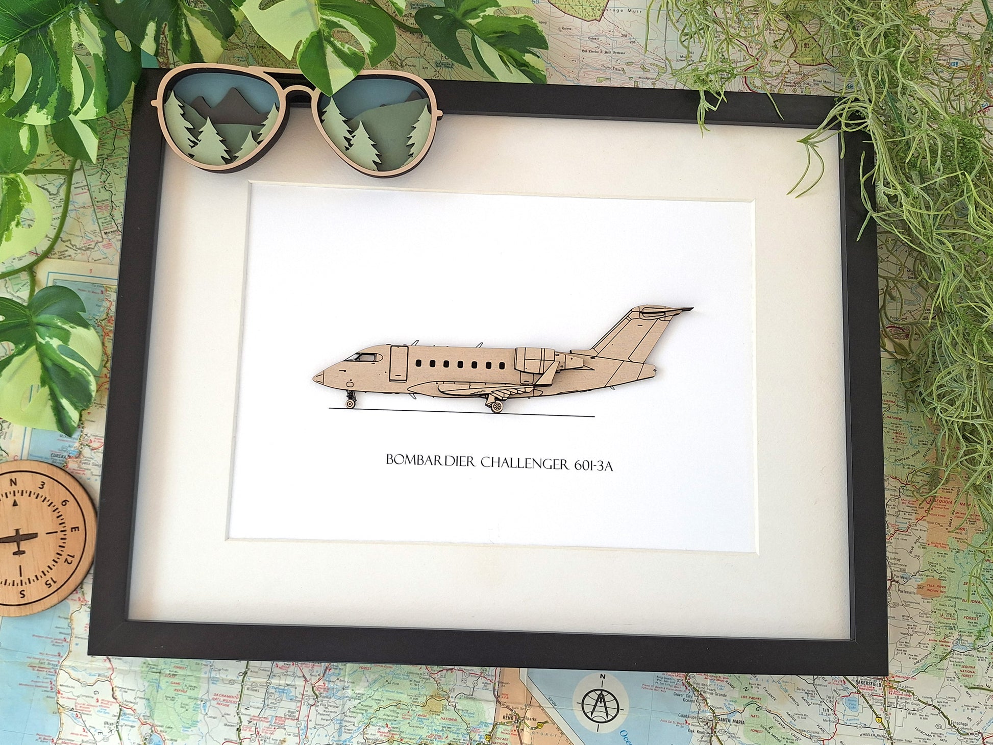 Bombardier Challenger 601-3A blueprint art