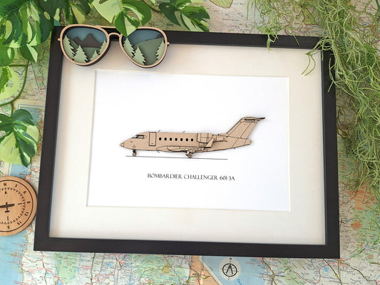 Bombardier Challenger 601-3A blueprint art