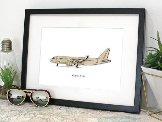 Airbus A320 aviation art