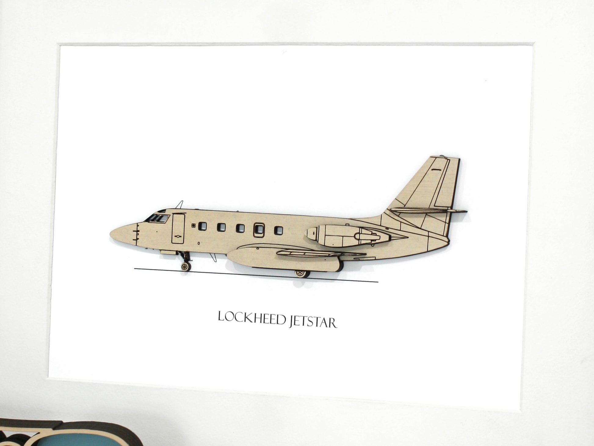 Lockheed Jetstar aircraft art