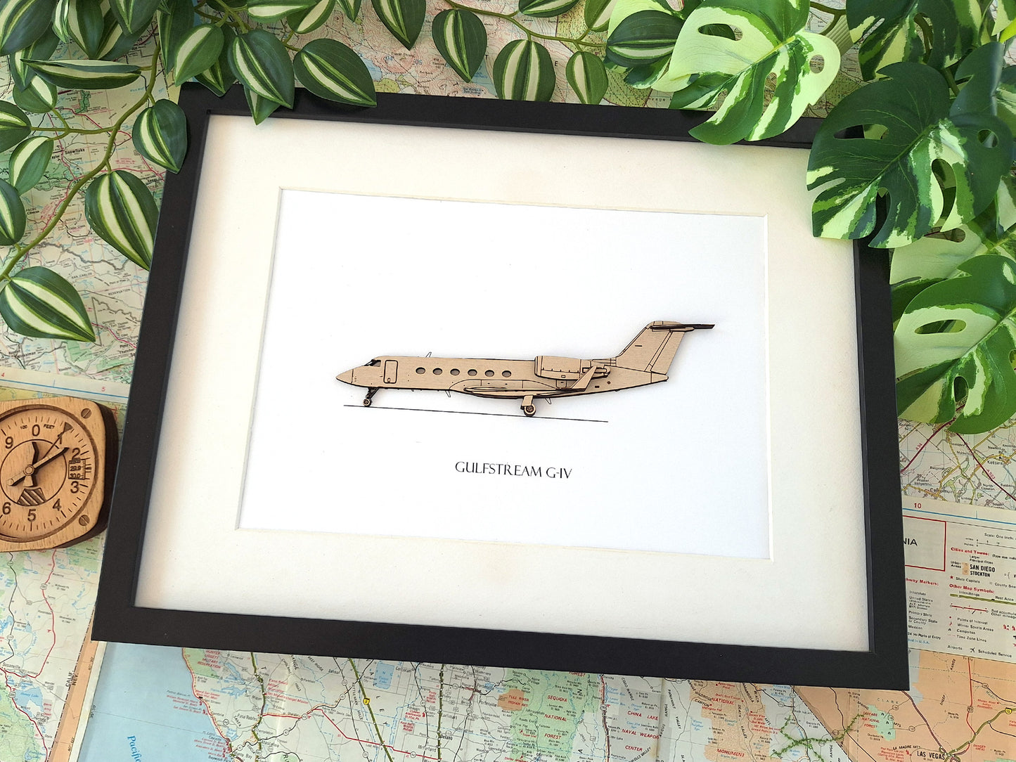 Gulfstream G-IV aviation blueprint art