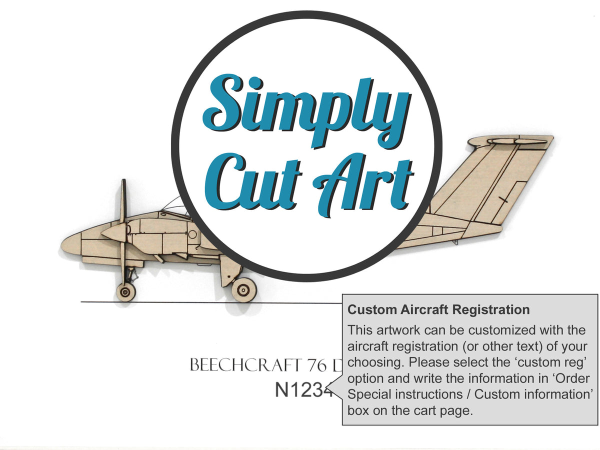 Arte aeronáutico del Beechcraft 76 Duchess
