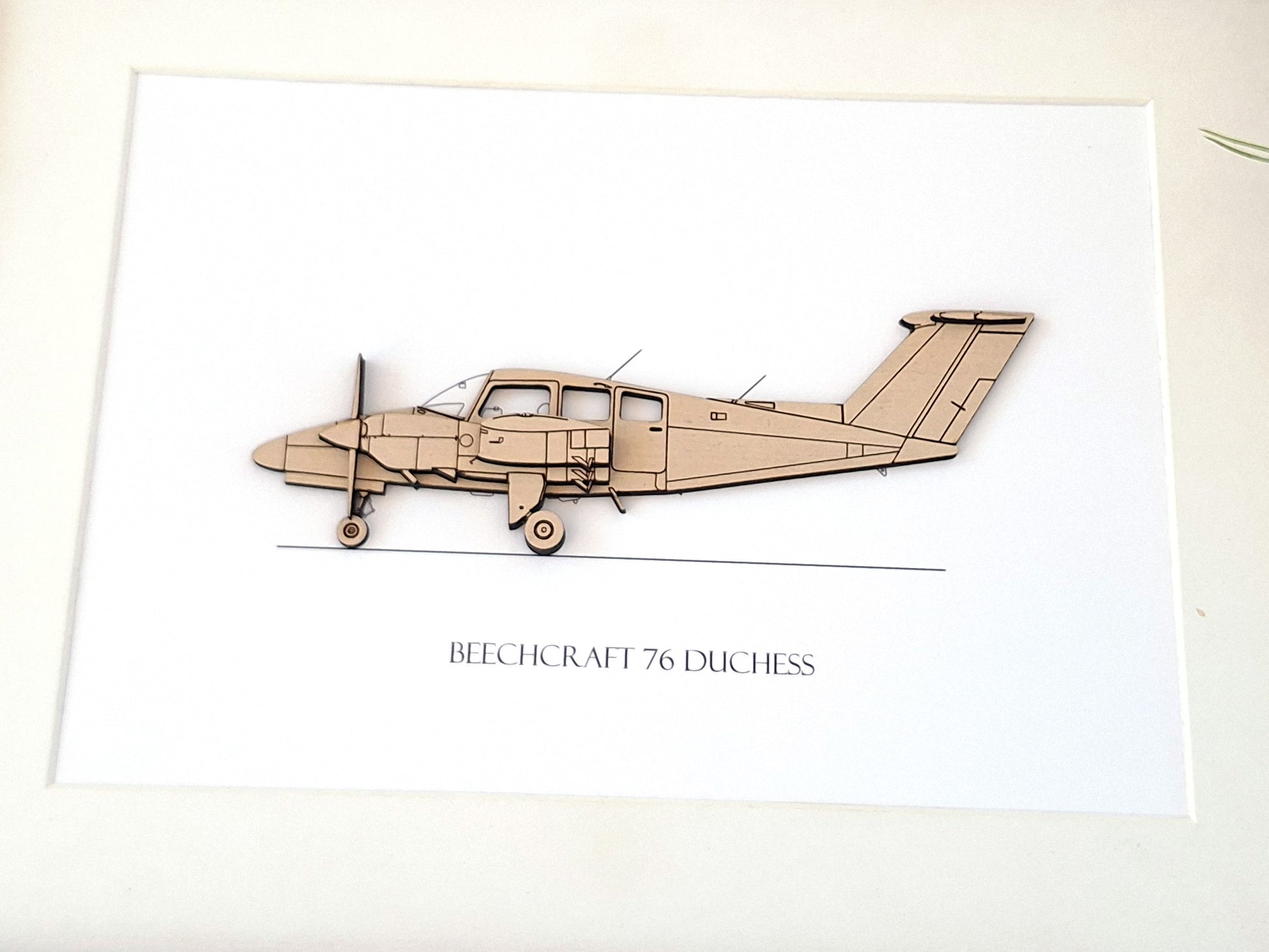 Beechcraft 76 Duchess airplane art