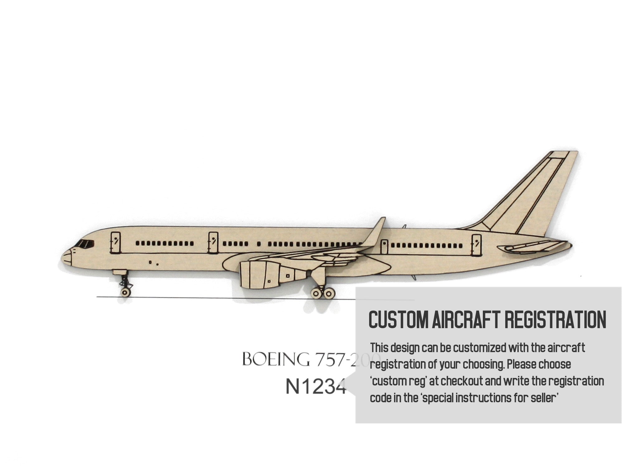 Boeing 757-200 Aviation Art | Laser Cut Gifts & Art – Simply Cut Art