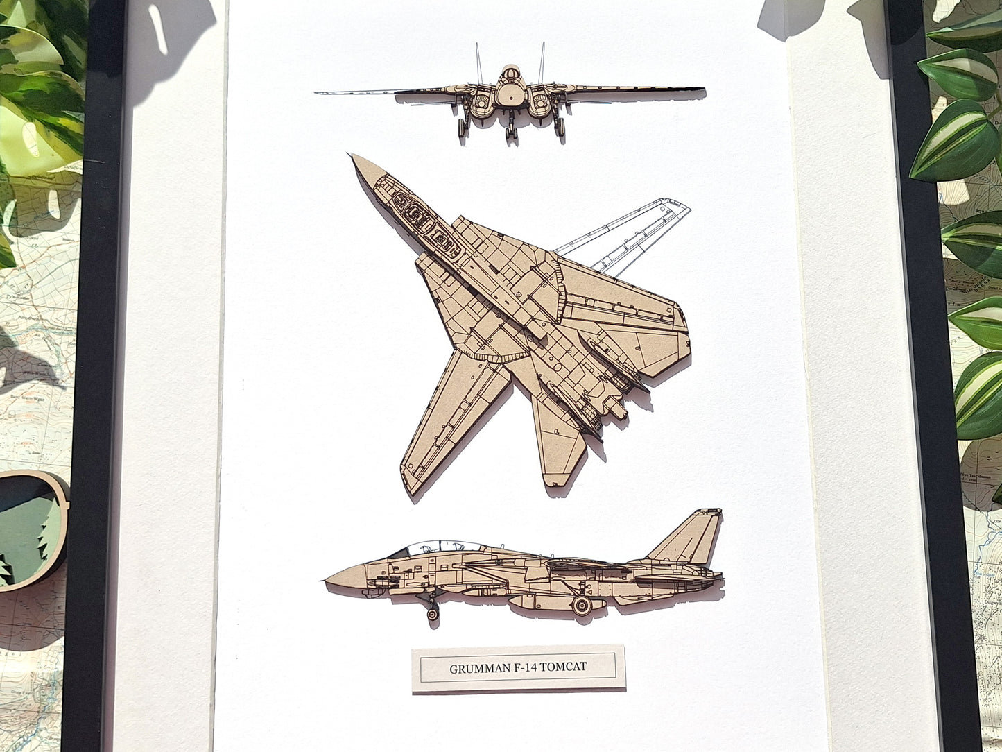 Grumman F-14 Tomcat blueprint art