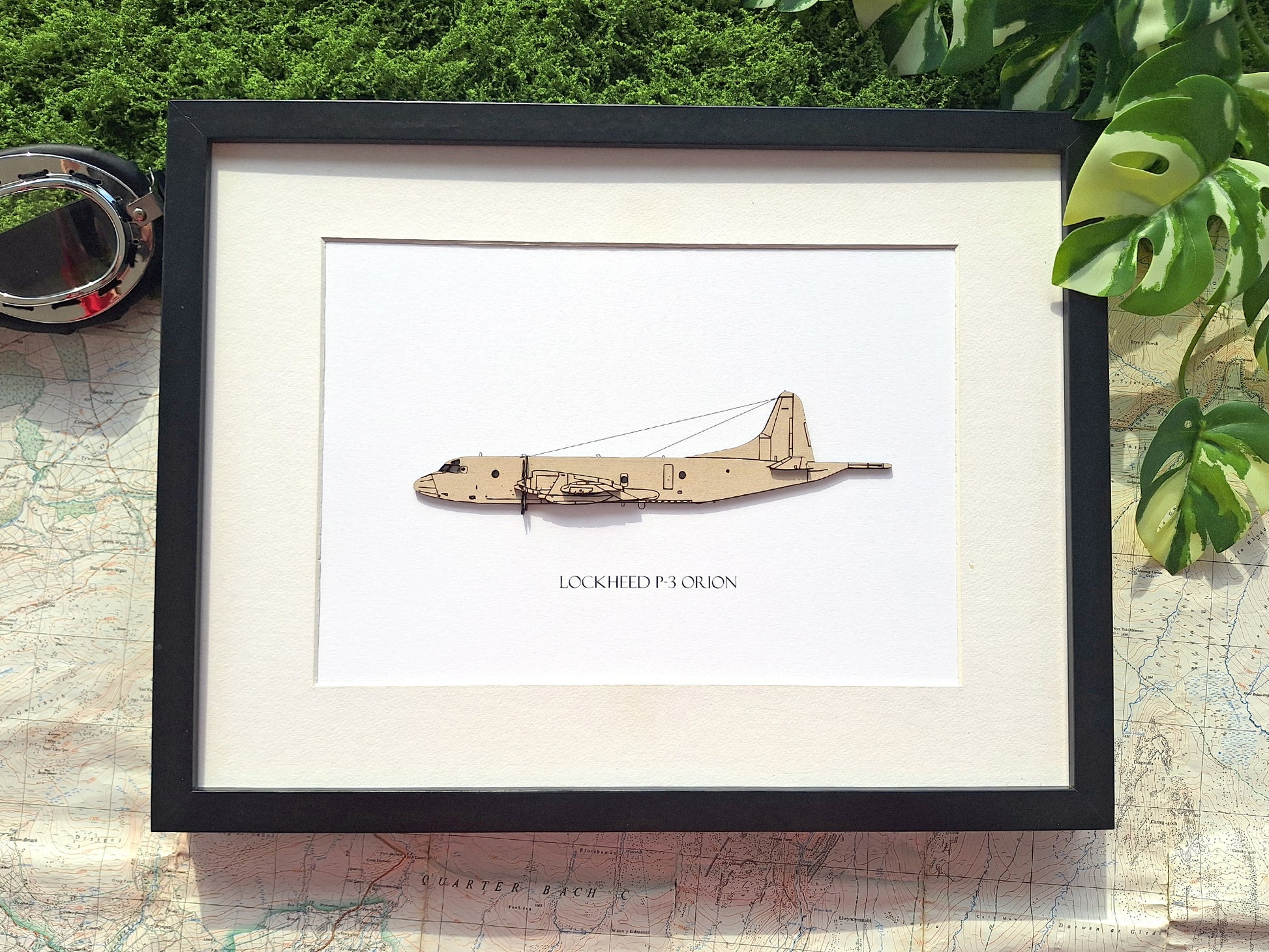 Lockheed P-3 Orion blueprint art