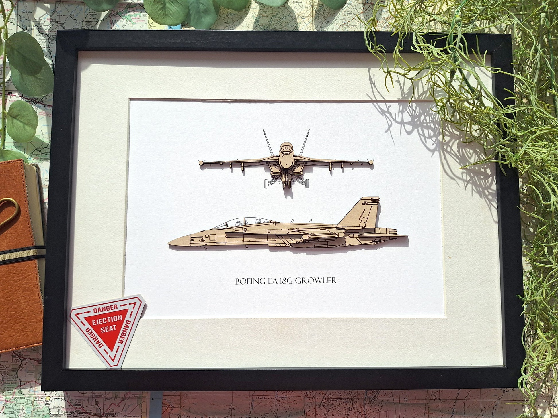 Boeing EA-18G Growler blueprint art