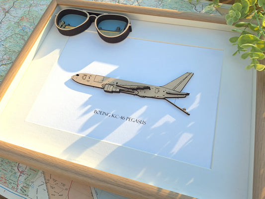 Boeing KC-46 blueprint art