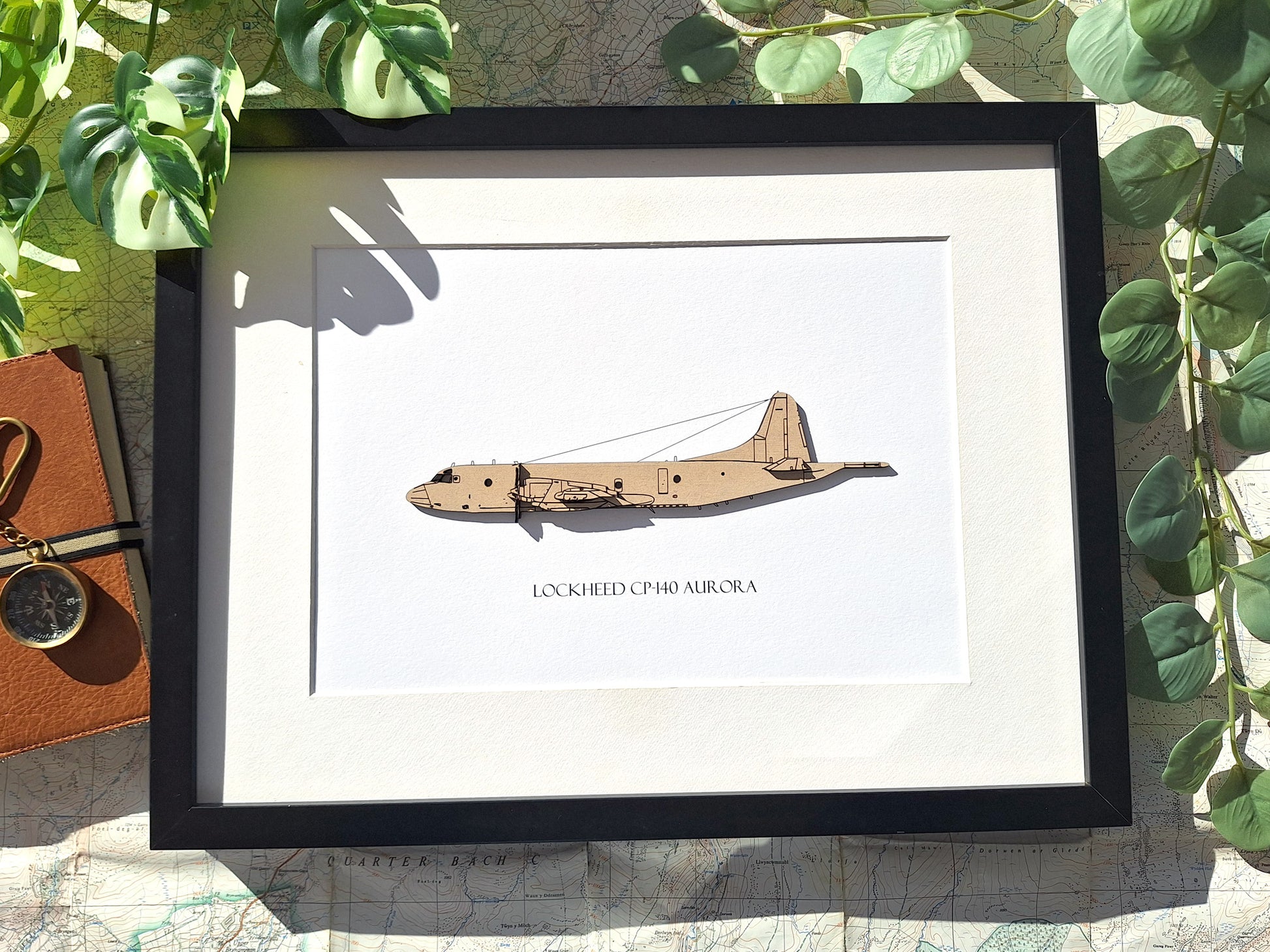 Lockheed CP-140 Aurora blueprint art