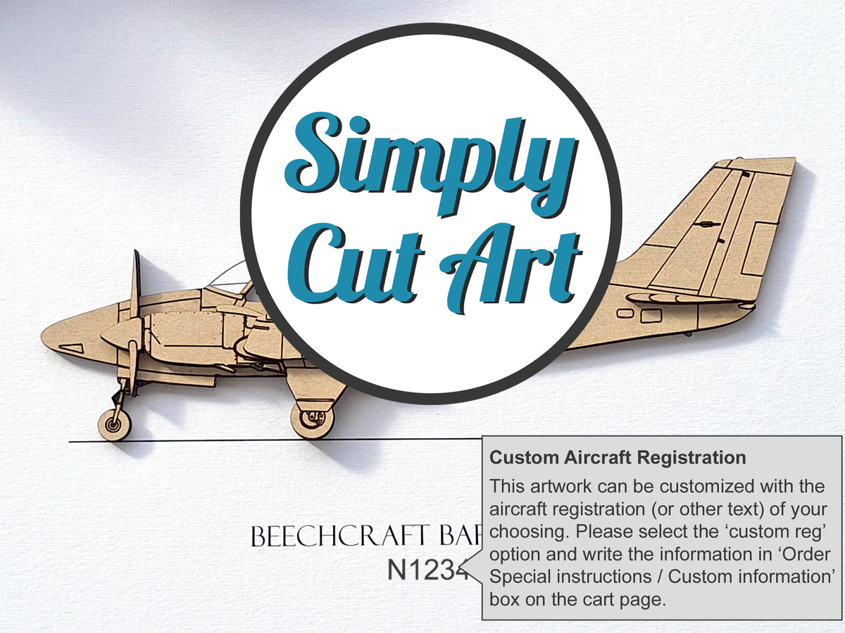 Arte aeronáutico del Beechcraft Baron E55