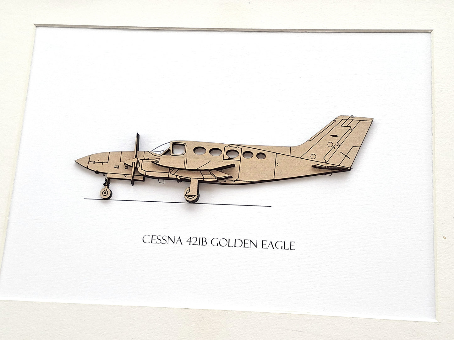 Cessna 421B Golden Eagle aviation art