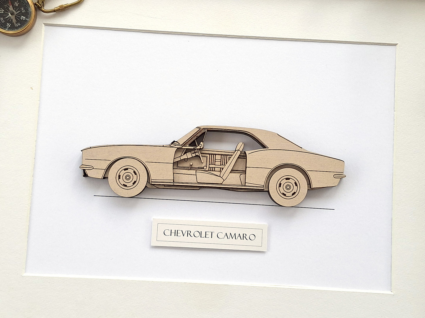 1967 Chevrolet Camaro blueprint art