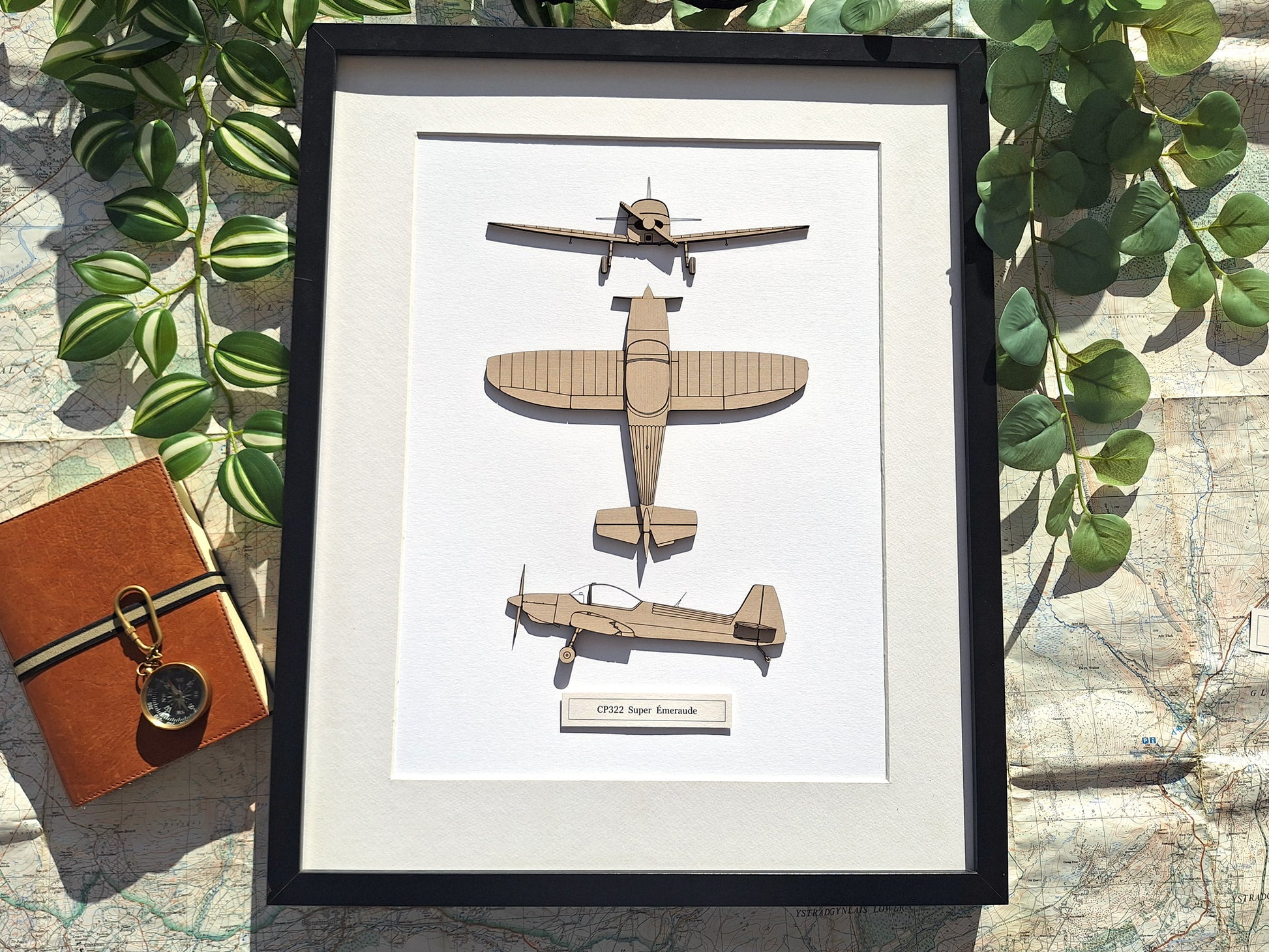 Piel CP-322 Super Emeraude aviation art