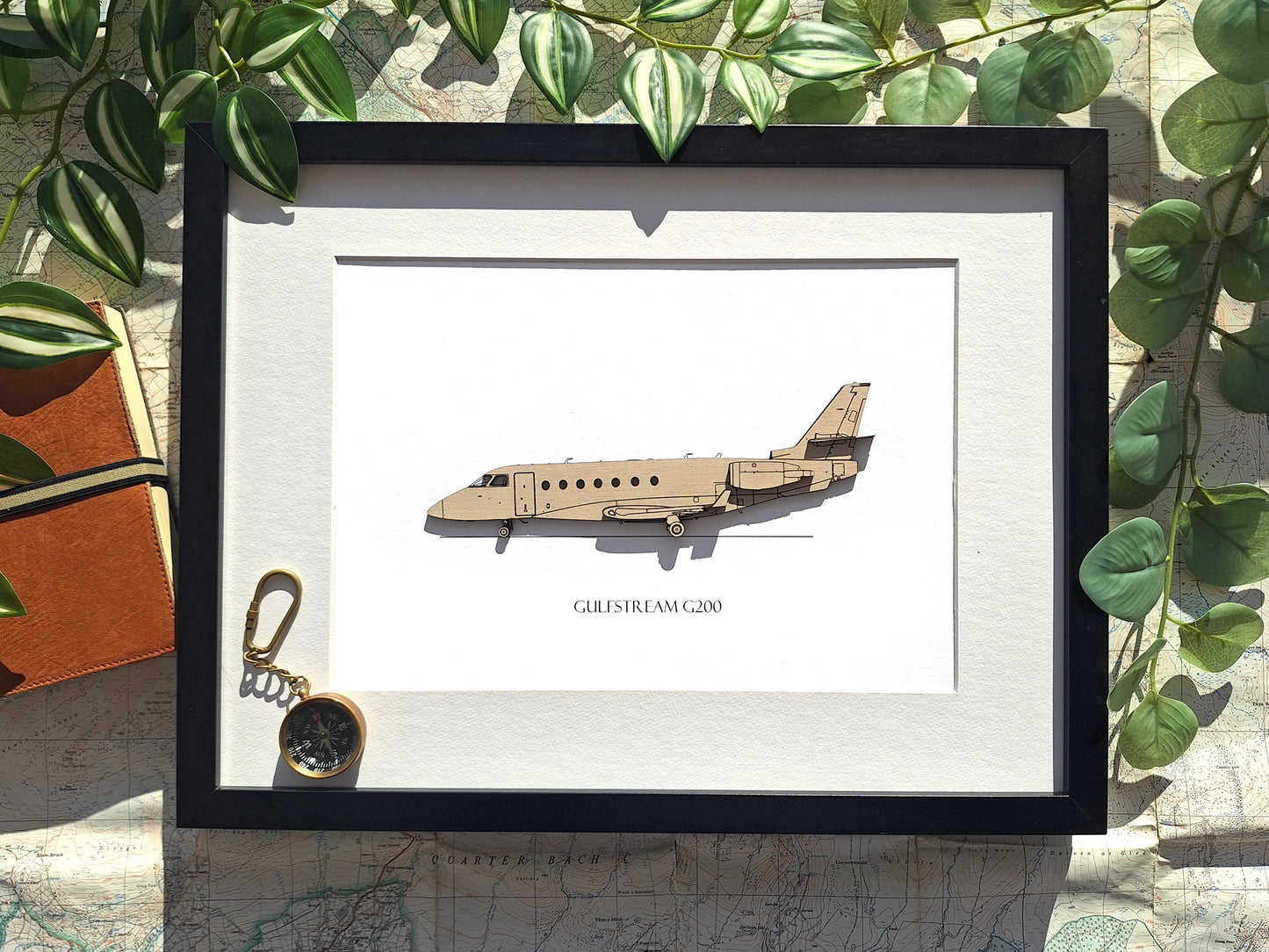 Gulfstream G200 aviation art