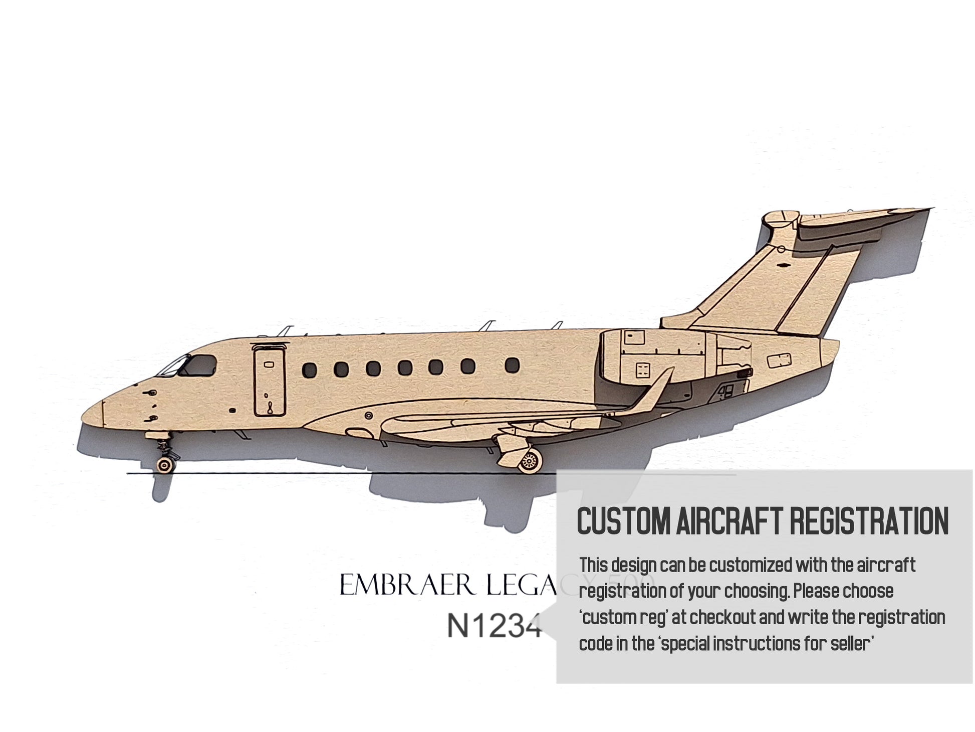 Embraer Legacy 500 custom aviation art