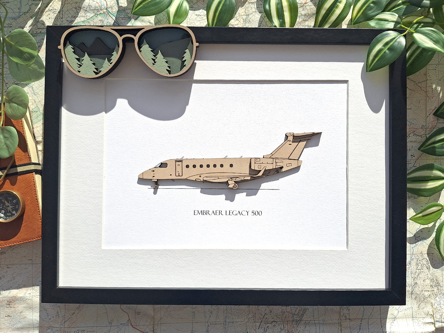 Embraer Legacy 500 aviation art