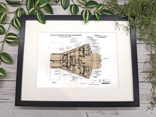 NASA Mercury capsule blueprint