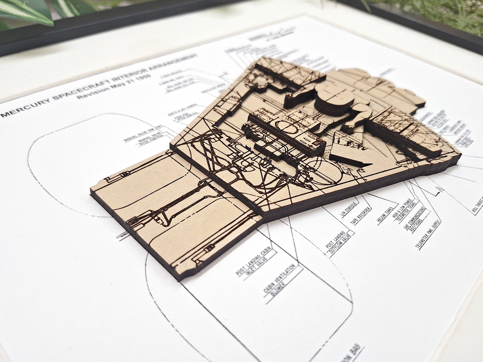 NASA Mercury capsule blueprint