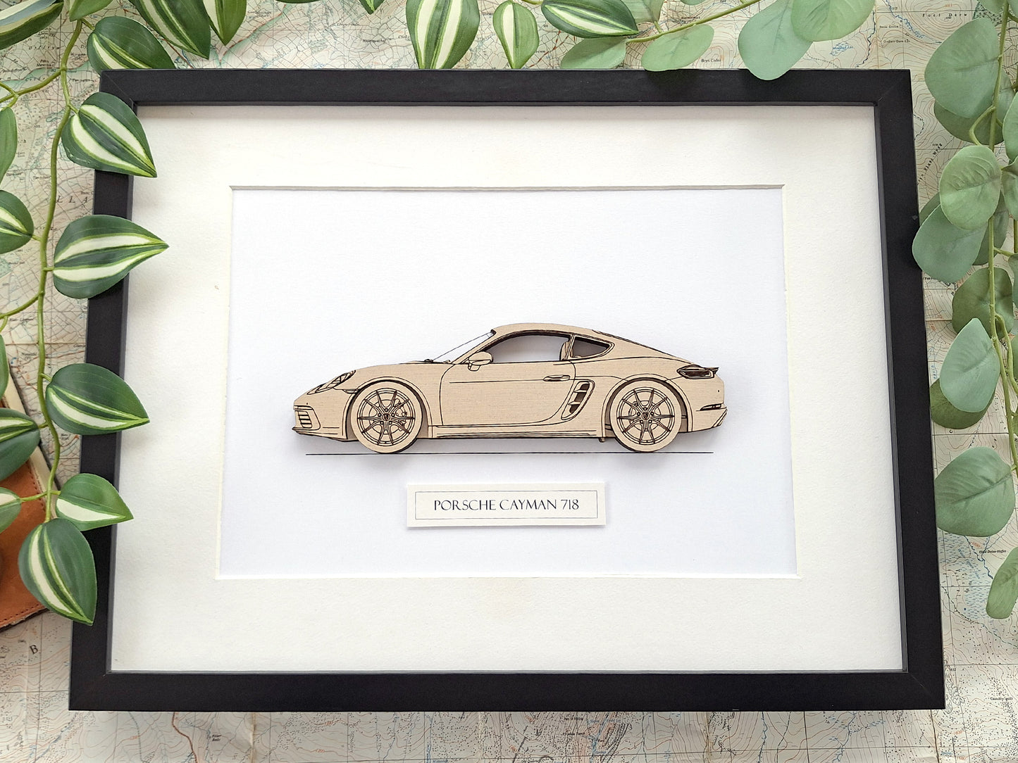 Porsche Cayman 718 automotive art