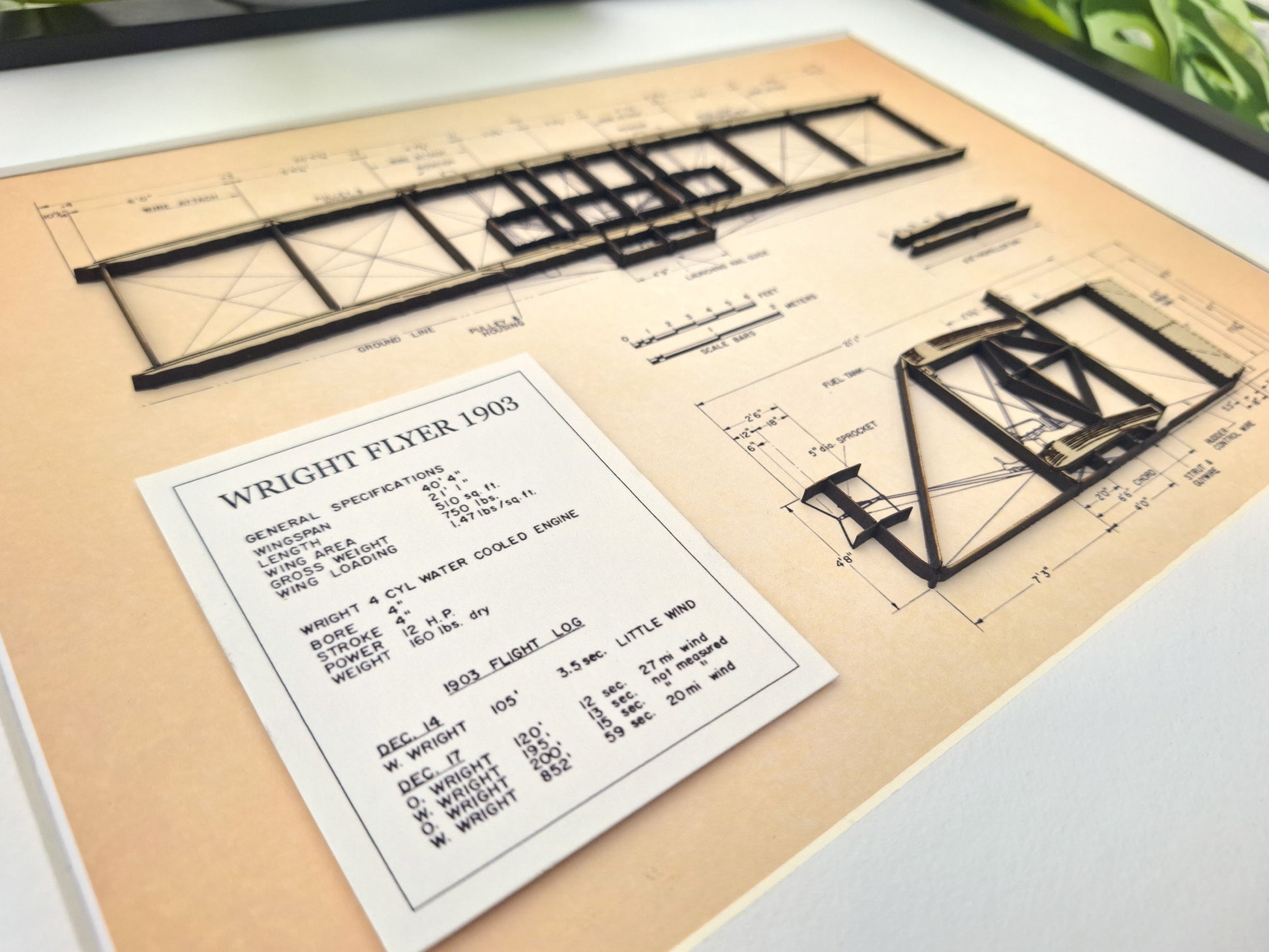 Wright Flyer aviation decor