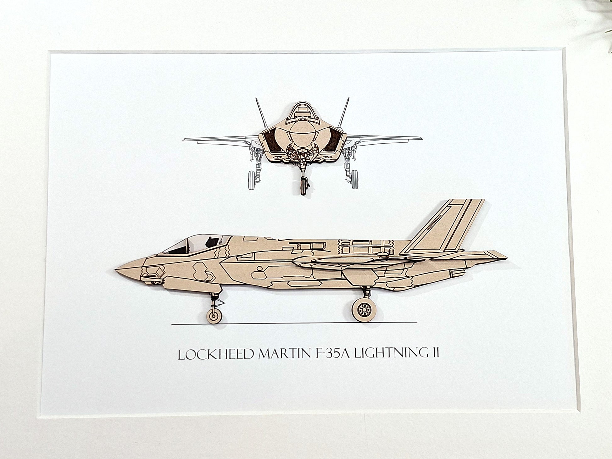 F-35A blueprint art