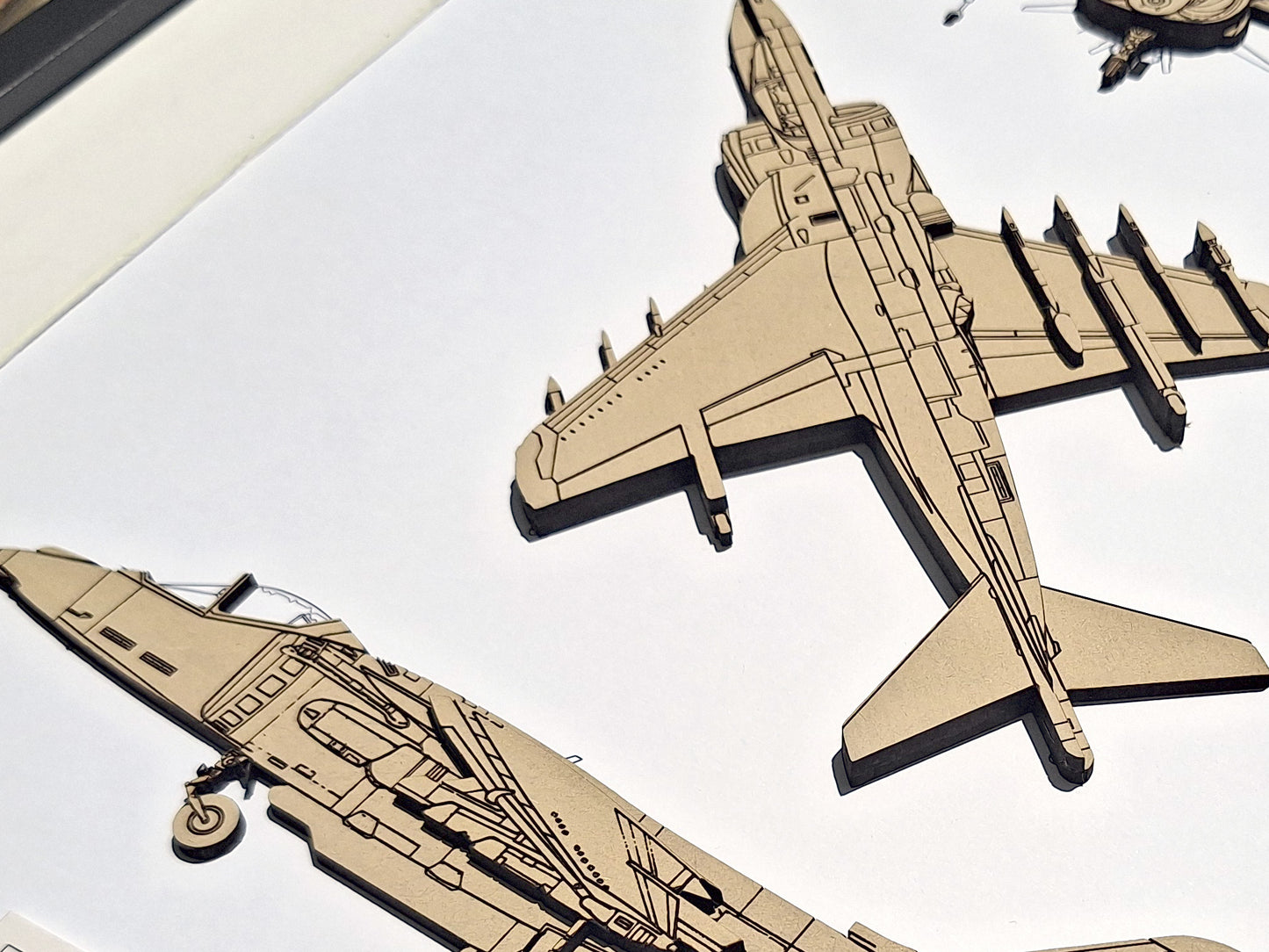British Aerospace Harrier II blueprint art