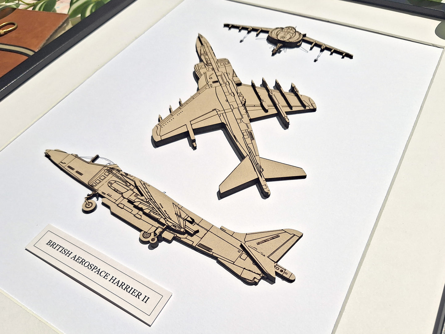 British Aerospace Harrier II blueprint art