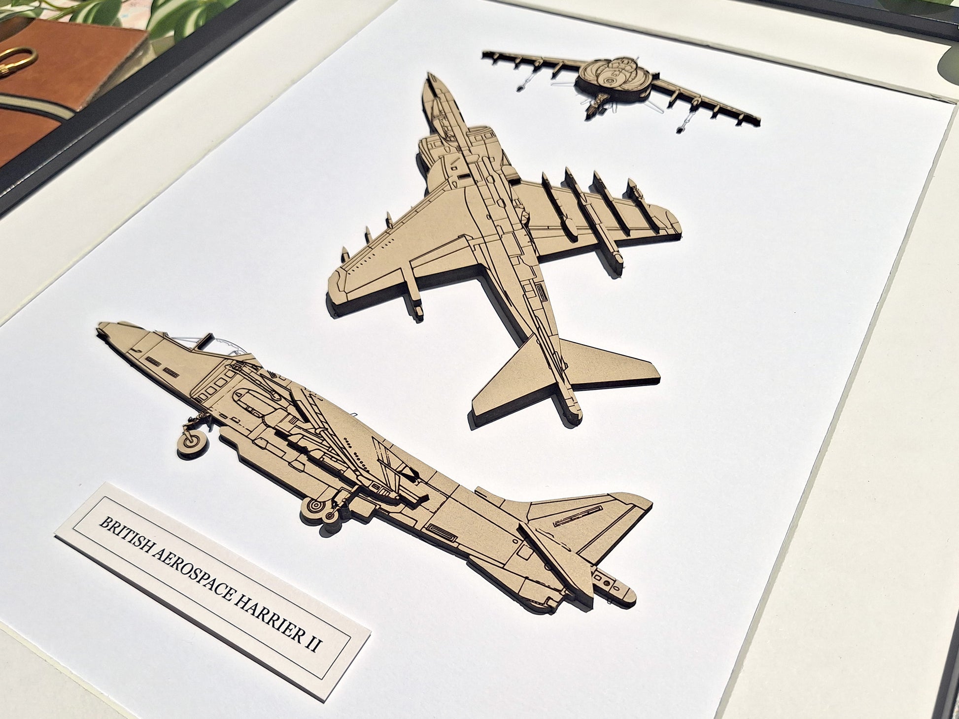 British Aerospace Harrier II blueprint art