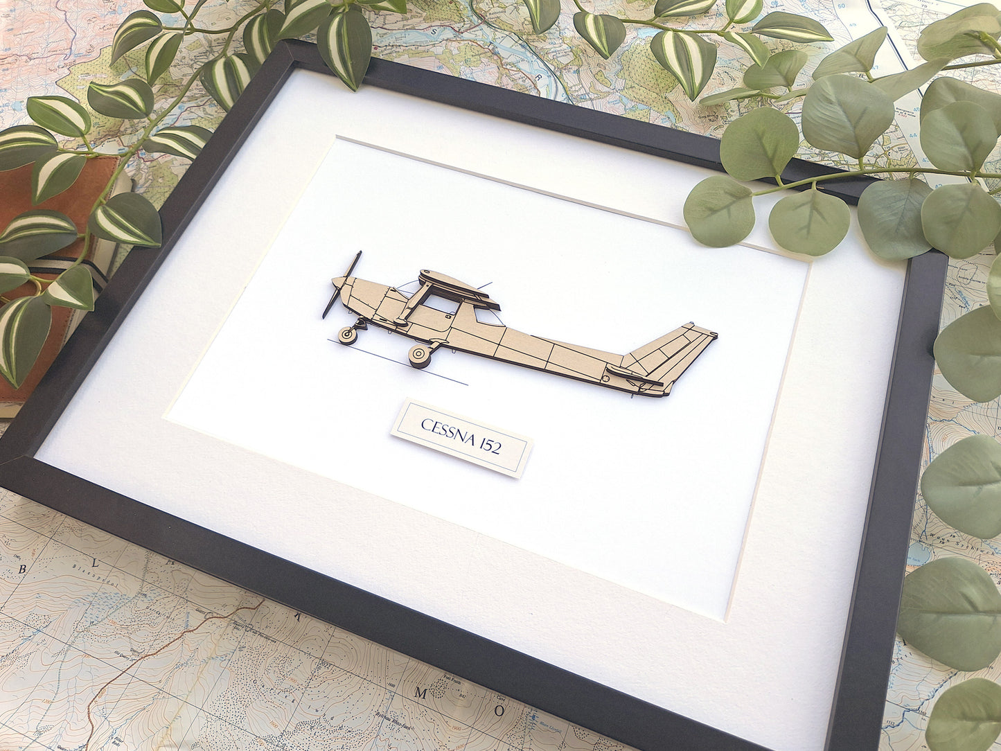 Cessna 152 blueprint art