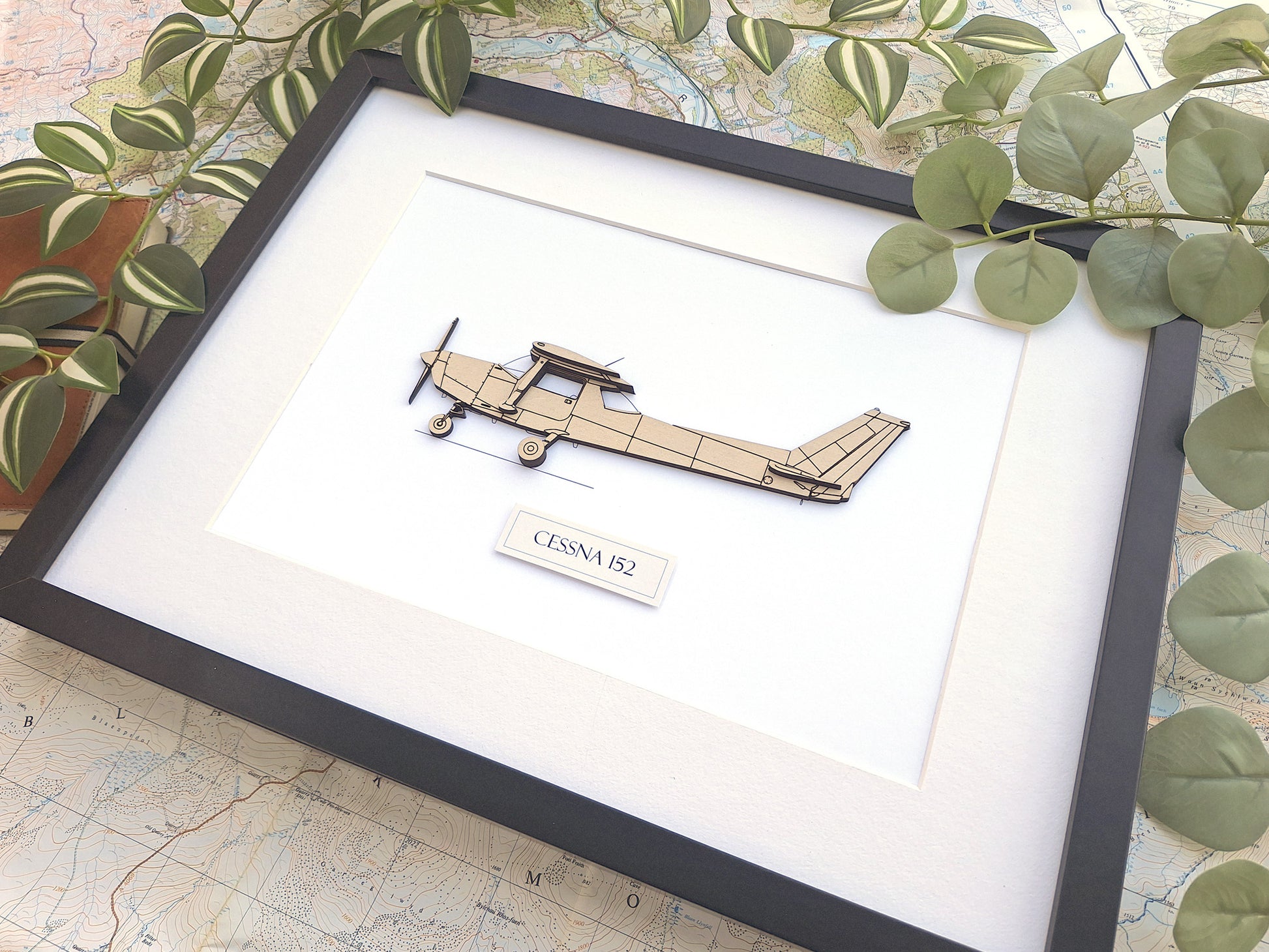 Cessna 152 blueprint art