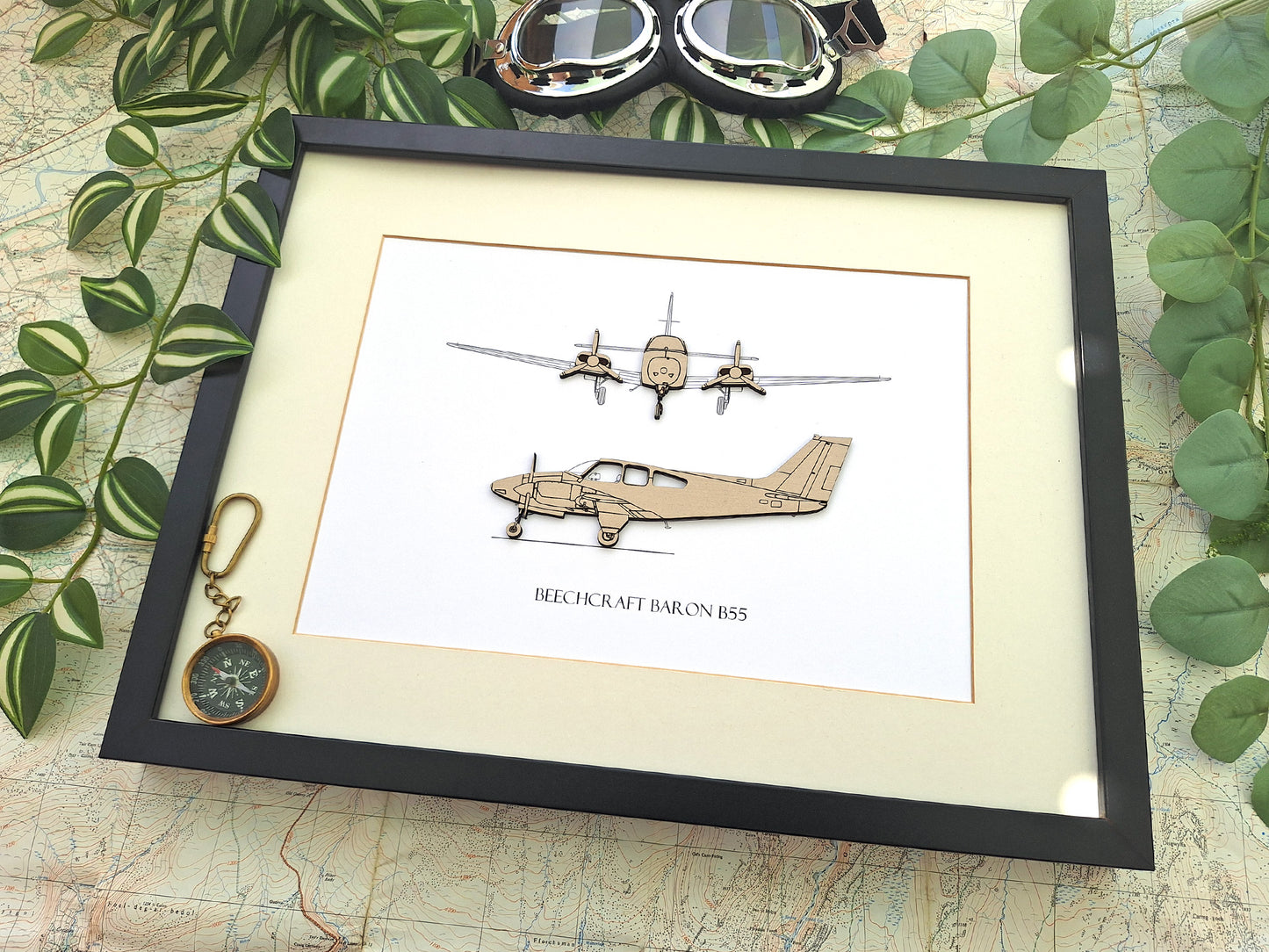 Beechcraft Baron B55 aviation gifts