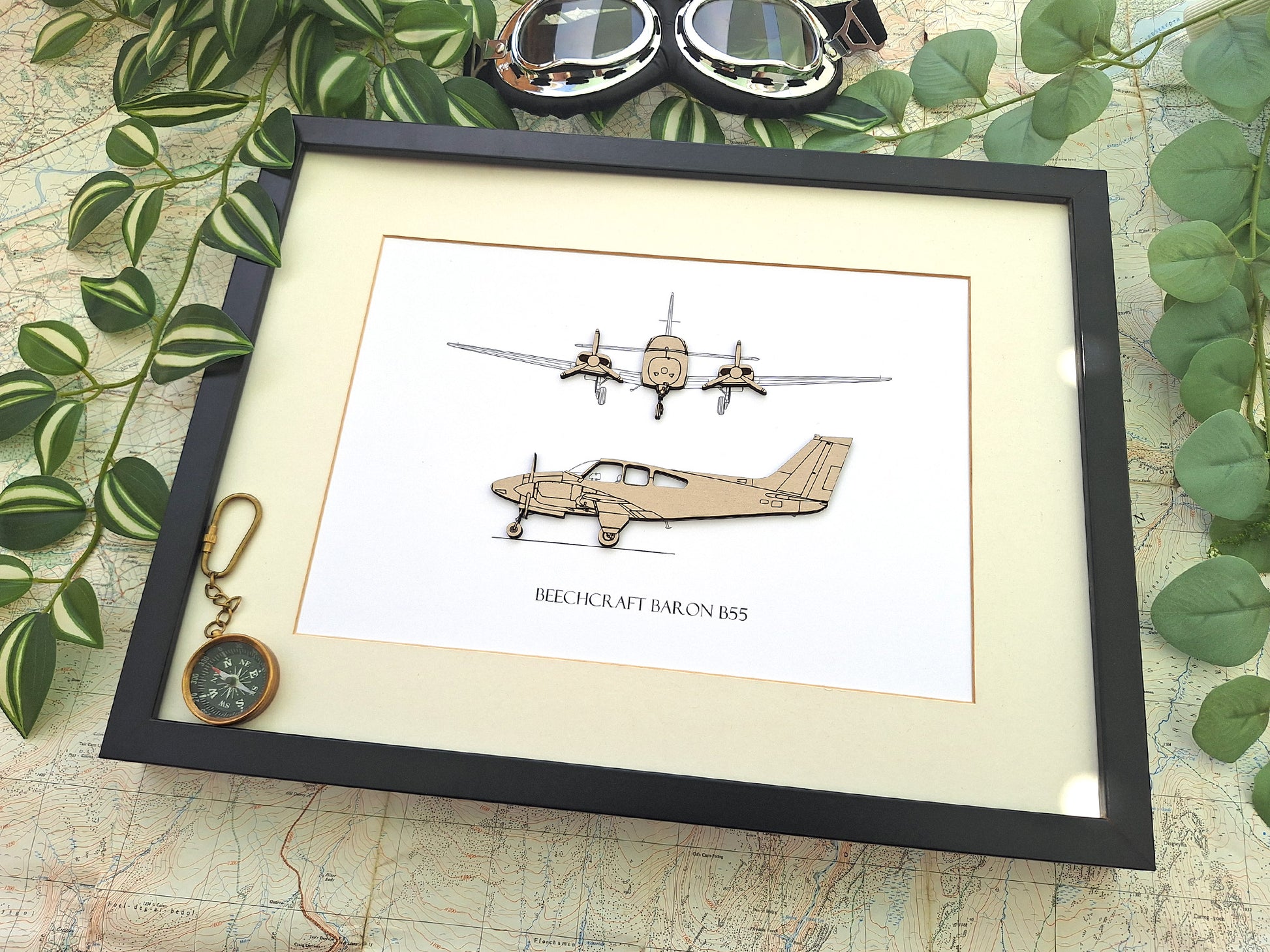 Beechcraft Baron B55 aviation gifts