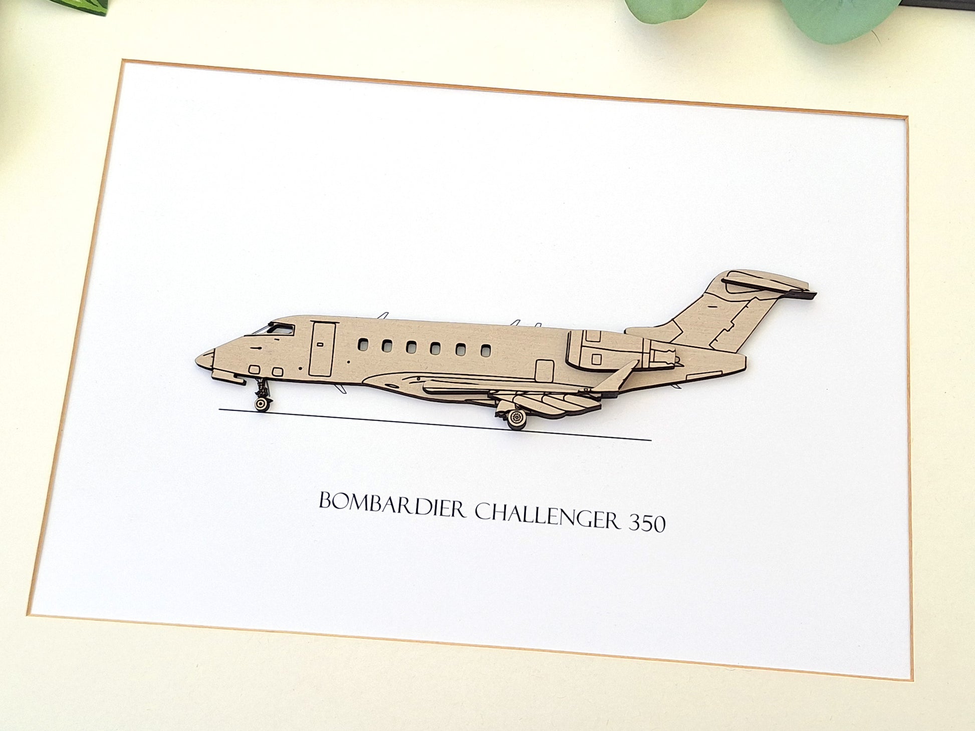 Bombardier Challenger 350 aviation art