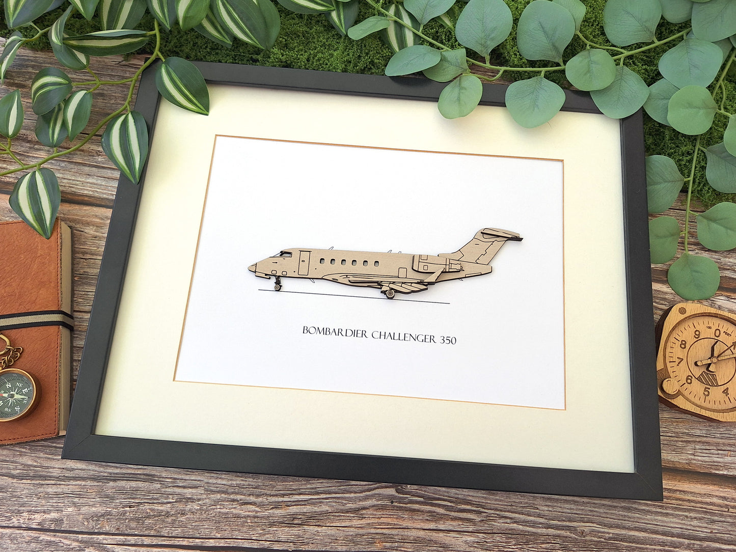Bombardier Challenger 350 blueprint art