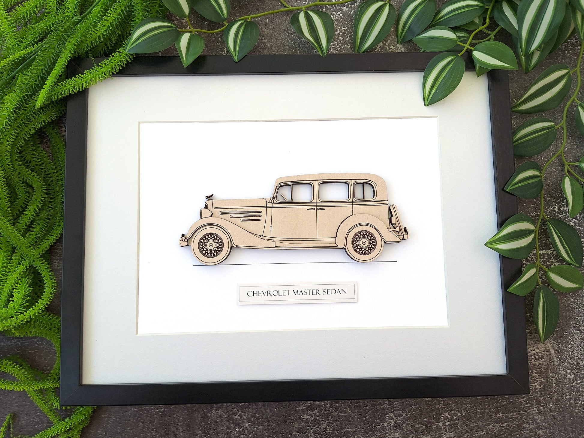 1934 Chevrolet Master Sedan blueprint art