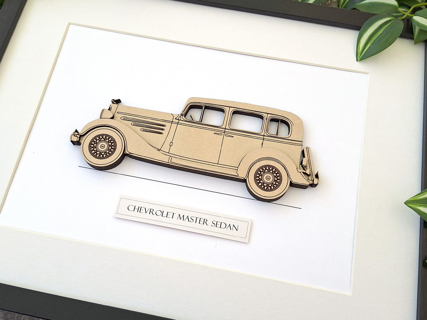 1934 Chevrolet Master Sedan blueprint art