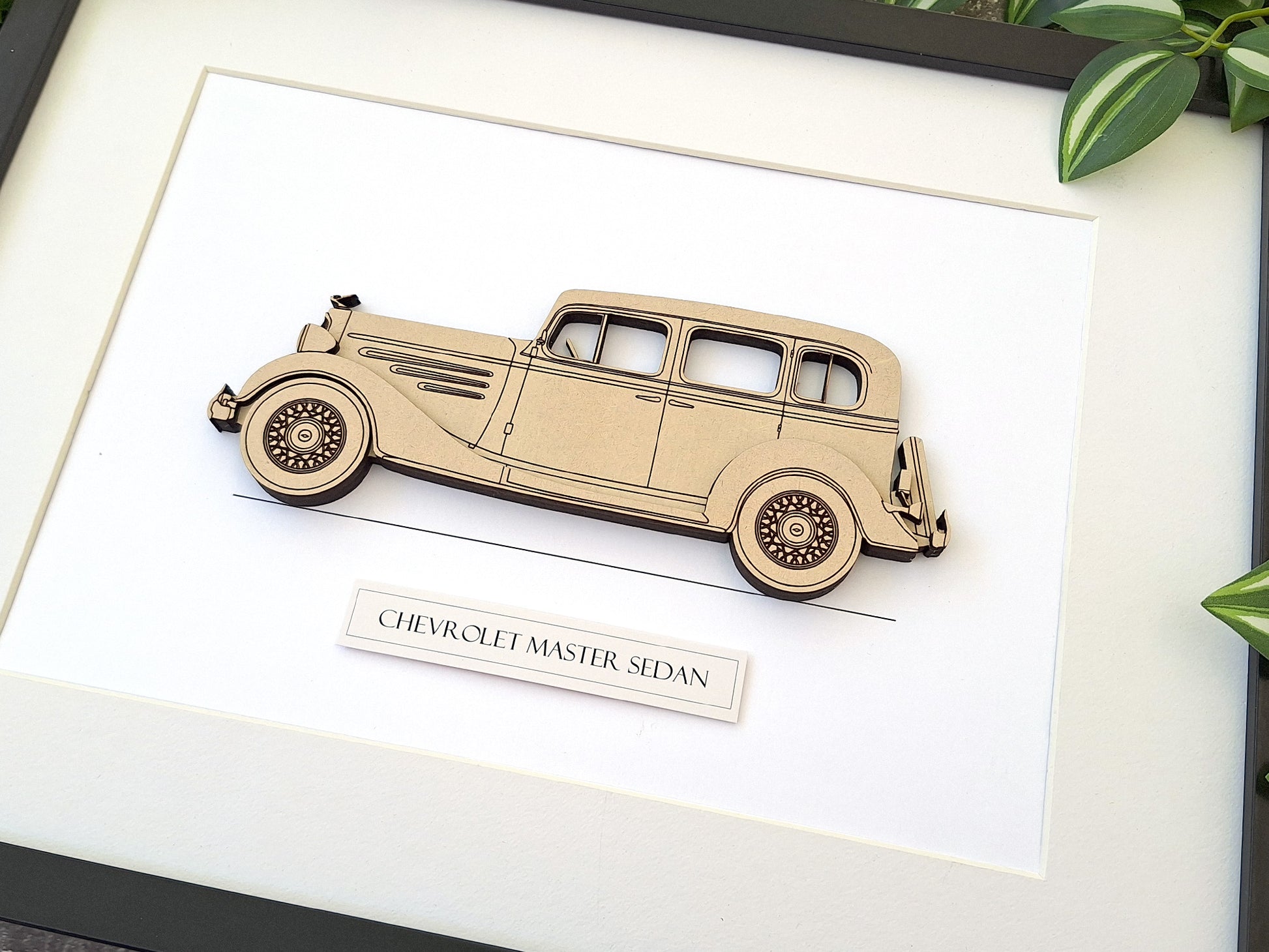 1934 Chevrolet Master Sedan blueprint art