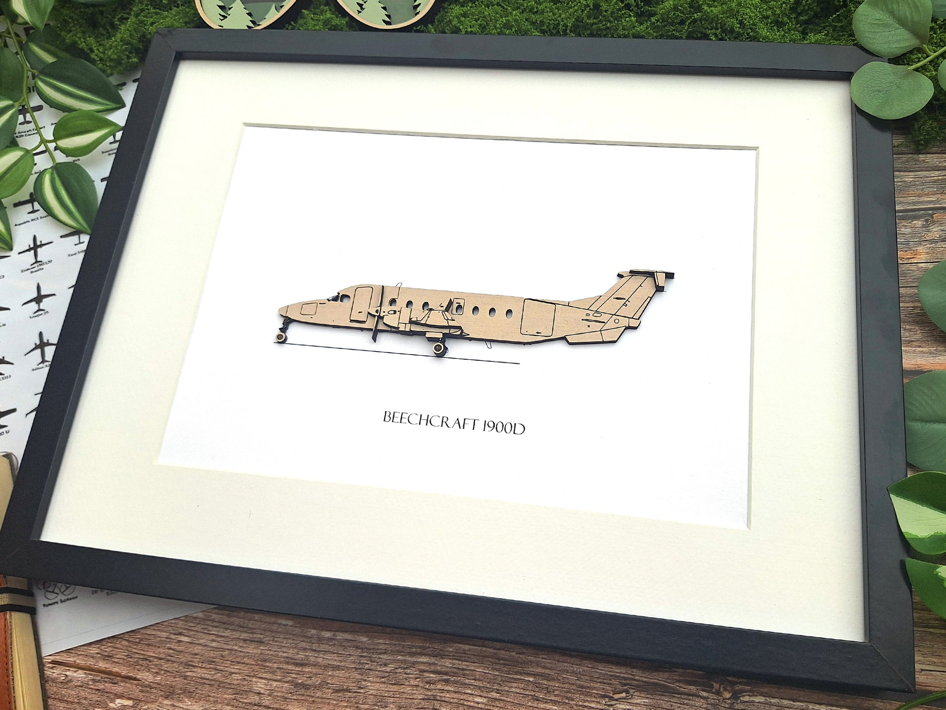 Beechcraft 1900D blueprint art