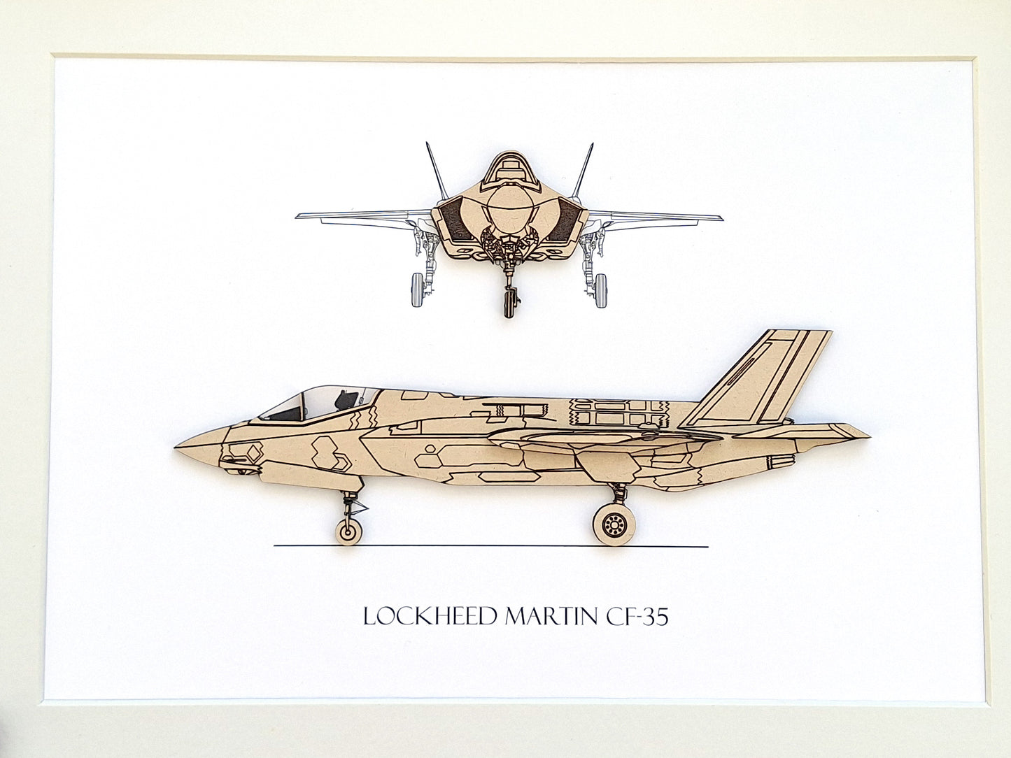 Lockheed Martin CF-35 blueprint art