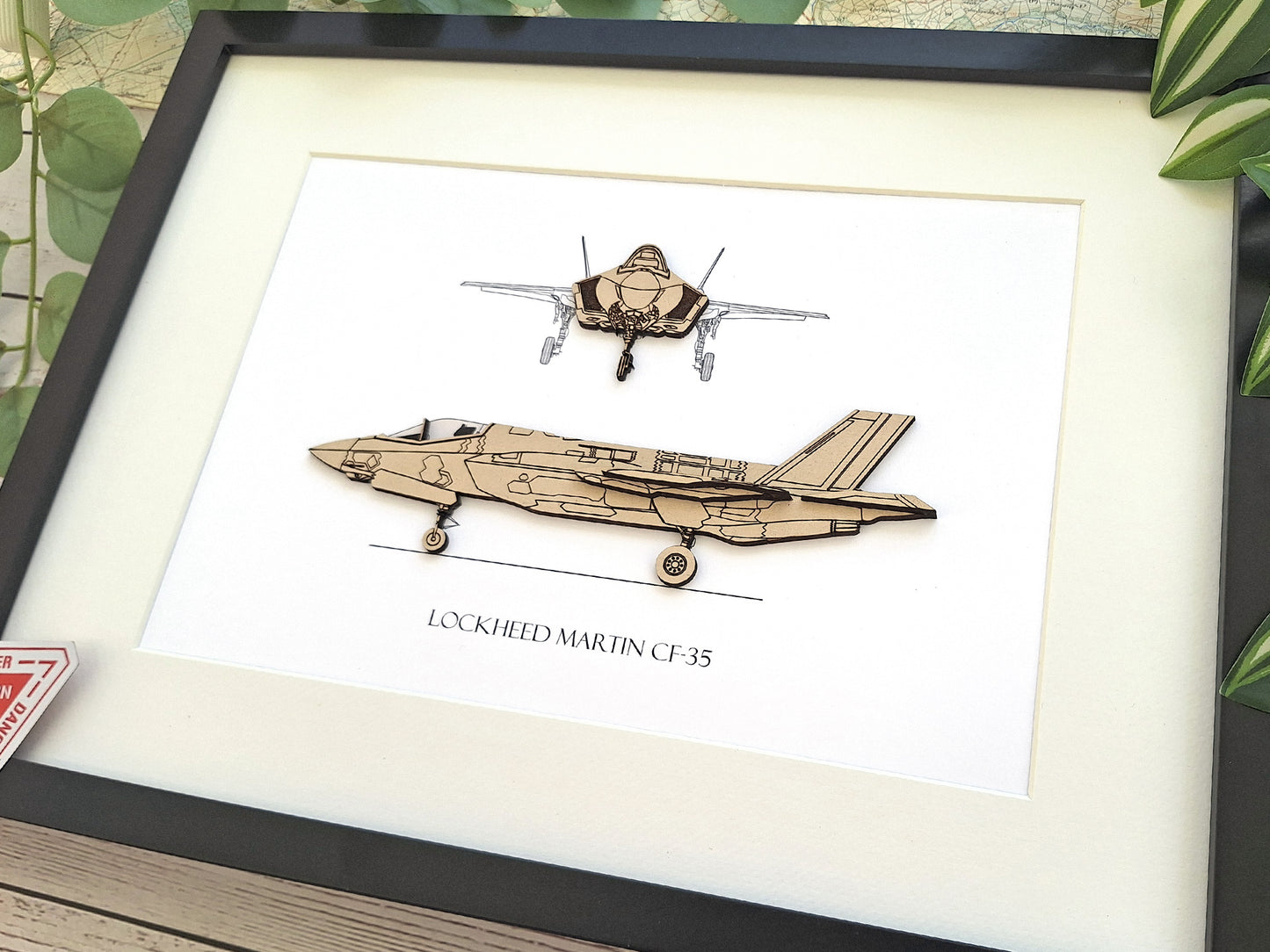 Lockheed Martin CF-35 blueprint art