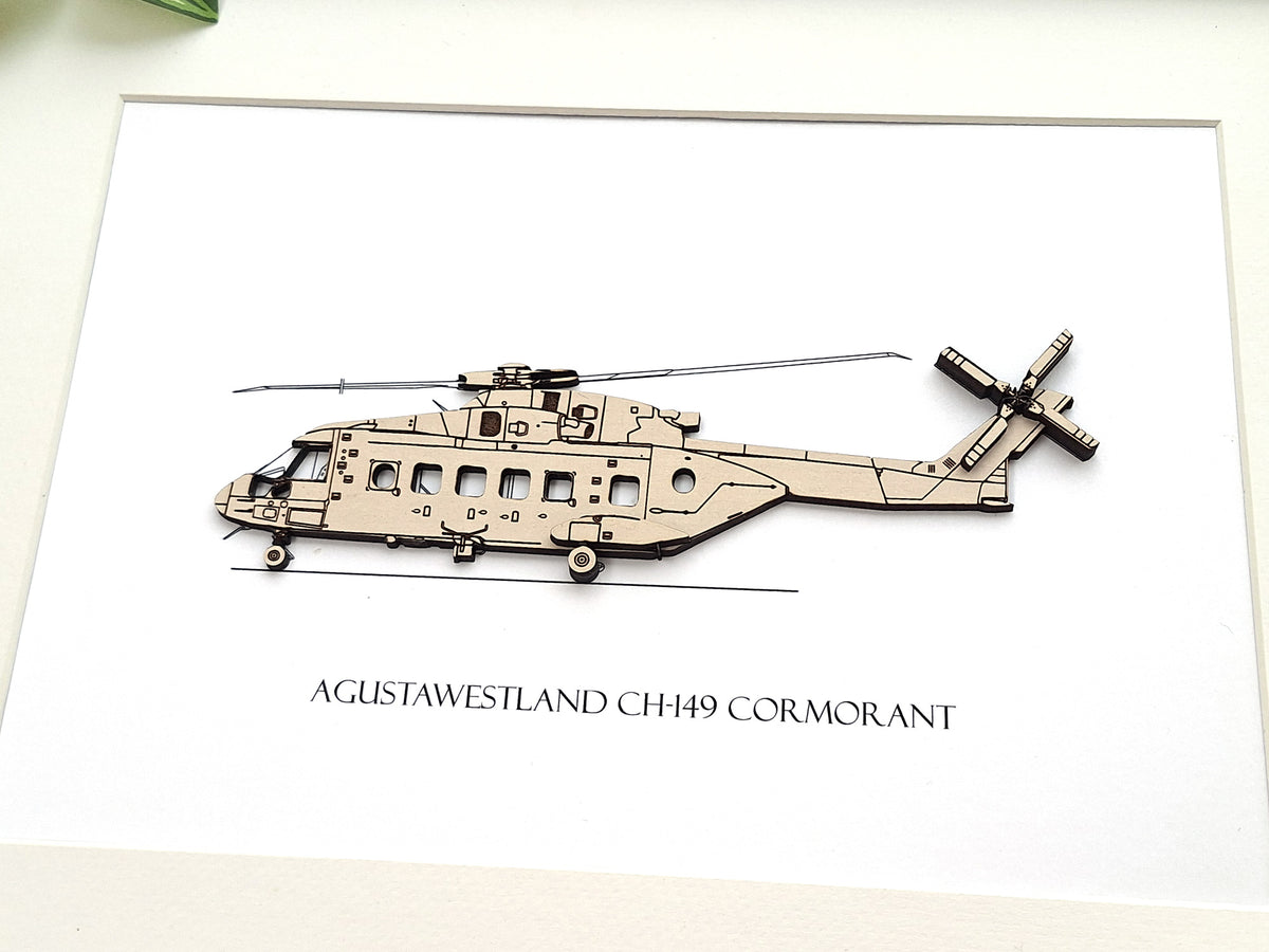 AgustaWestland CH-149 Cormorant ARC helicopter arte