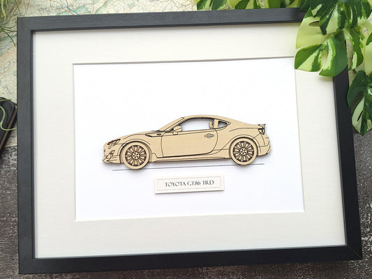 Toyota GT86 TRD blueprint art