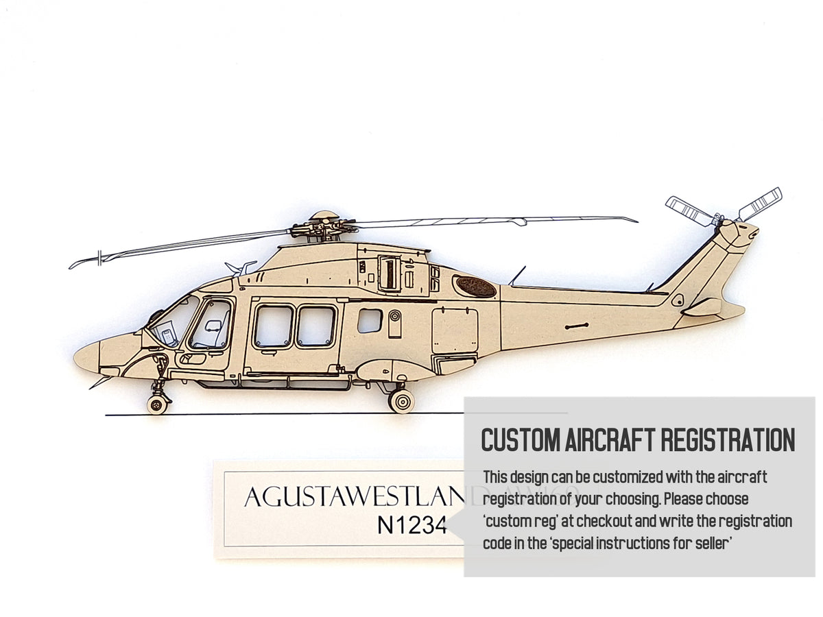 AW169 helicopter custom art