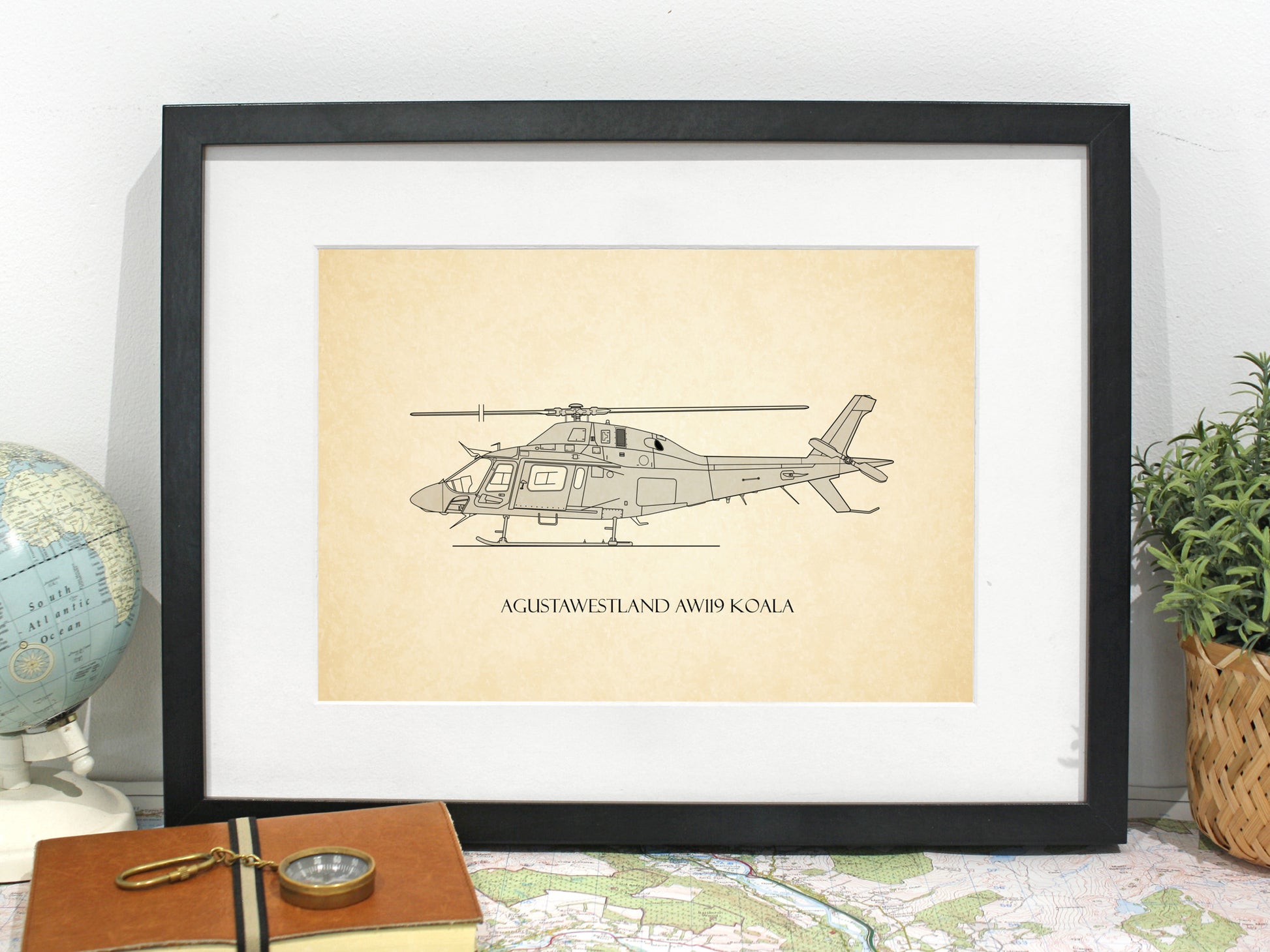 AgustaWestland AW119 Koala helicopter art